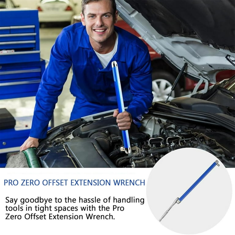 Pro Zero Offset Extension Wrench - 15 Inch Multifunctional Wrench