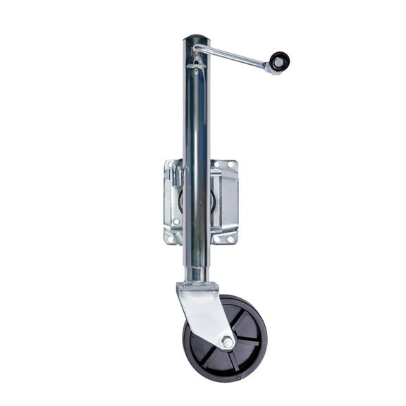 Bastion Marine Swivel Mount Trailer Jack Single Wheel 1000 lbs Capacity Stainless Steel