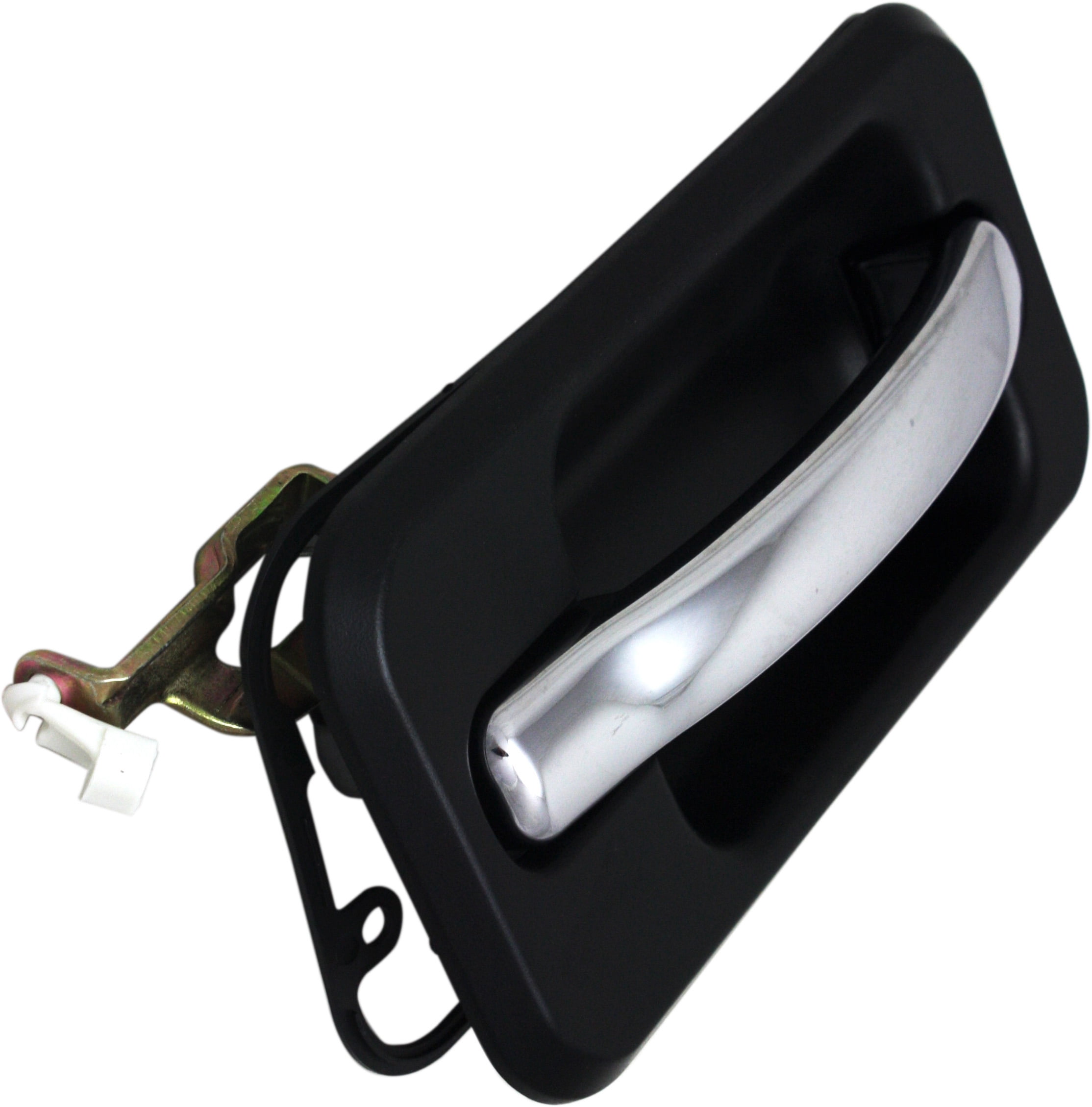 Replacement REPH462131 Exterior Door Handle Compatible with 2003-2009 Hummer H2 Front, Right Passenger Black bezel with chrome lever