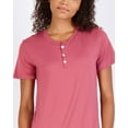 thumbnail image 2 of 3 Pack: Women's Short Sleeve Henley Nightshirt Nightgown Sleep Dress (Available In Plus Size), 2 of 4