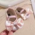 thumbnail image 5 of Huowey Kids Autumn Bow Princess Shoes Baby Girl Baby Soft Soles Non- Toddler Shoes Relaxed Fit Footwear, 12, 5 of 7