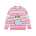 thumbnail image 1 of Pusheen Girls Pink Christmas Jumper, 1 of 5