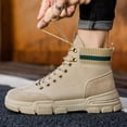 thumbnail image 1 of Zapatos de otoño antideslizantes para hombre, zapatos de protección laboral para hombre, botas Martin informales, transpirables, 1 of 5
