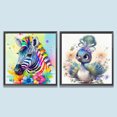 thumbnail image 1 of Juego de pintura de diamantes 5D DIY completo taladro redondo Animal Kit decoración del hogar 2 uds Hugtrwg Para estrenar, 1 of 9