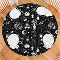 thumbnail image 2 of Vintage Halloween Elements Pattern Round Fitted Tablecloth with Elastic Edge,Dining Table Cover Waterproof,Outdoor Round Tablecloth for Camping,Dining,Indoor and Outdoor, 2 of 7