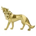thumbnail image 4 of Artesanías creativas de resina con diseño geométrico de animales, decoración de lobo para el hogar, sala de estar, oficina, escritorio, regalo, 4 of 5