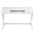 thumbnail image 5 of Lift-Top Writing Desk with Drawers, 44.1" Home Office Computer Desk, Study Table Workstation, Stable Standing Desk Writing Table for Small Space - White, 5 of 11
