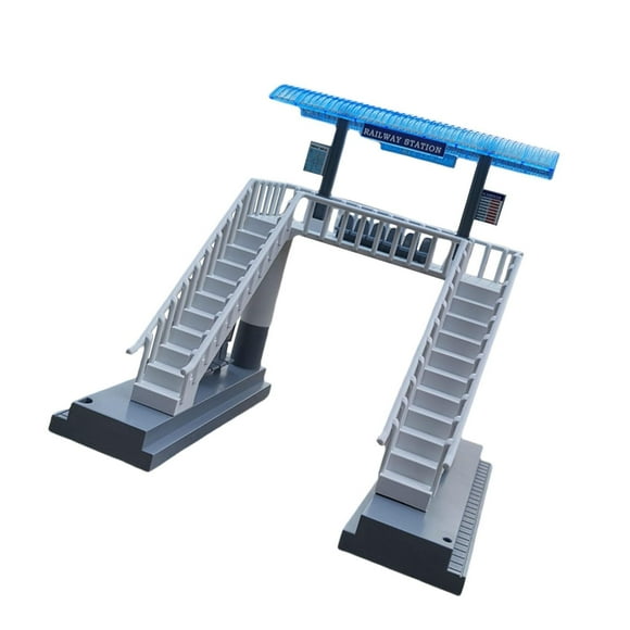 1/87 Train Station Station Diorama Scenery Railroad Train Track Decor
