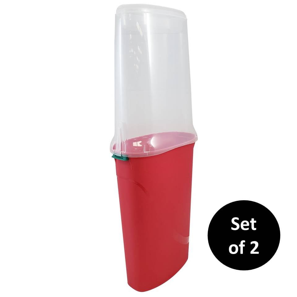 Homz Holiday 40in. Vertical Gift Wrap Storage Container, set of 2