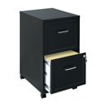thumbnail image 1 of Space Solutions 18" Deep 2 Drawer Mobile Letter Width Vertical File Cabinet, Black, 1 of 9
