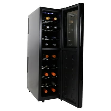 Koolatron 18 Bottle Slim Dual Zone Wine Cooler Freestanding Wine Fridge