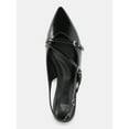 thumbnail image 4 of Time and Tru Women's Strappy Sling Back Flats, 4 of 5