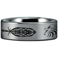 thumbnail image 4 of Celtic Eagle Tungsten Carbide Ring, 4 of 11