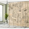thumbnail image 5 of Ambesonne Cream Shower Curtain, Fashion Magazine Woman, 69"Wx75"L, Cream, 5 of 5