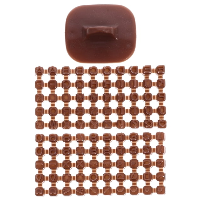 3pcs DIY Clay Crafts Letter Stamps Letting Impresión Estampas de moldes Moldes extraíbles
