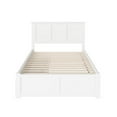 thumbnail image 3 of Leo & Lacey Madison Full Wood Platform Bed and Storage Drawers in White, 3 of 7