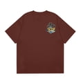 thumbnail image 4 of NAMTYQX Mens Graphic T-Shirts Lounge Plus Size Patterns Light Baggy Cozy Casual Cool Short Sleeve Crewneck Graphic Tees Wine Size S, 4 of 5