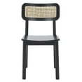 thumbnail image 5 of SAFAVIEH Egon Classic Wood Solid Dining Bistro Chair, Black/Natural (Set of 2), 5 of 14