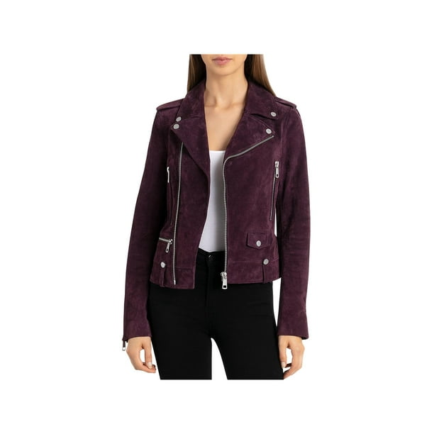 Bagatelle Womens Fall/Winter Suede Motorcycle Jacket