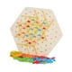 thumbnail image 1 of Juego de mesa triangular, juego de rompecabezas de ajedrez con cadena, juego de mesa de estrategia de coordinación ocular manual, juguete Montessori, 1 of 9