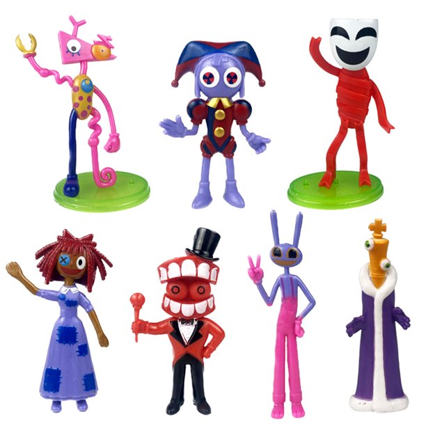 Juguetes que los niños aman!Cute Plush Dolls for Kids 7PC Digital Circus Figurine Doll Toy modelo ornam.