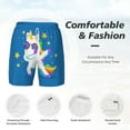 thumbnail image 5 of Gaeub Cool Unicorn Star Golden Mens Swim Trunks Stretch Beach Shorts Quick Dry for Men Swim Shorts Swimwear with Pockets- X-Large, 5 of 9