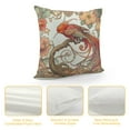 thumbnail image 4 of Leisuo  Bird Flower Throw Pillow Covers Farmhouse Double Sided with Zipper Decorative Pillows for Couch Cushion Sofa Outdoor, 4 of 5