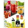 thumbnail image 2 of 2-in-1 Multipurpose Blenders for Smoothies with 22oz No-BPA Portable Bottle, Coffee/Spices Jar Bottle for Grinder, New, 2 of 7