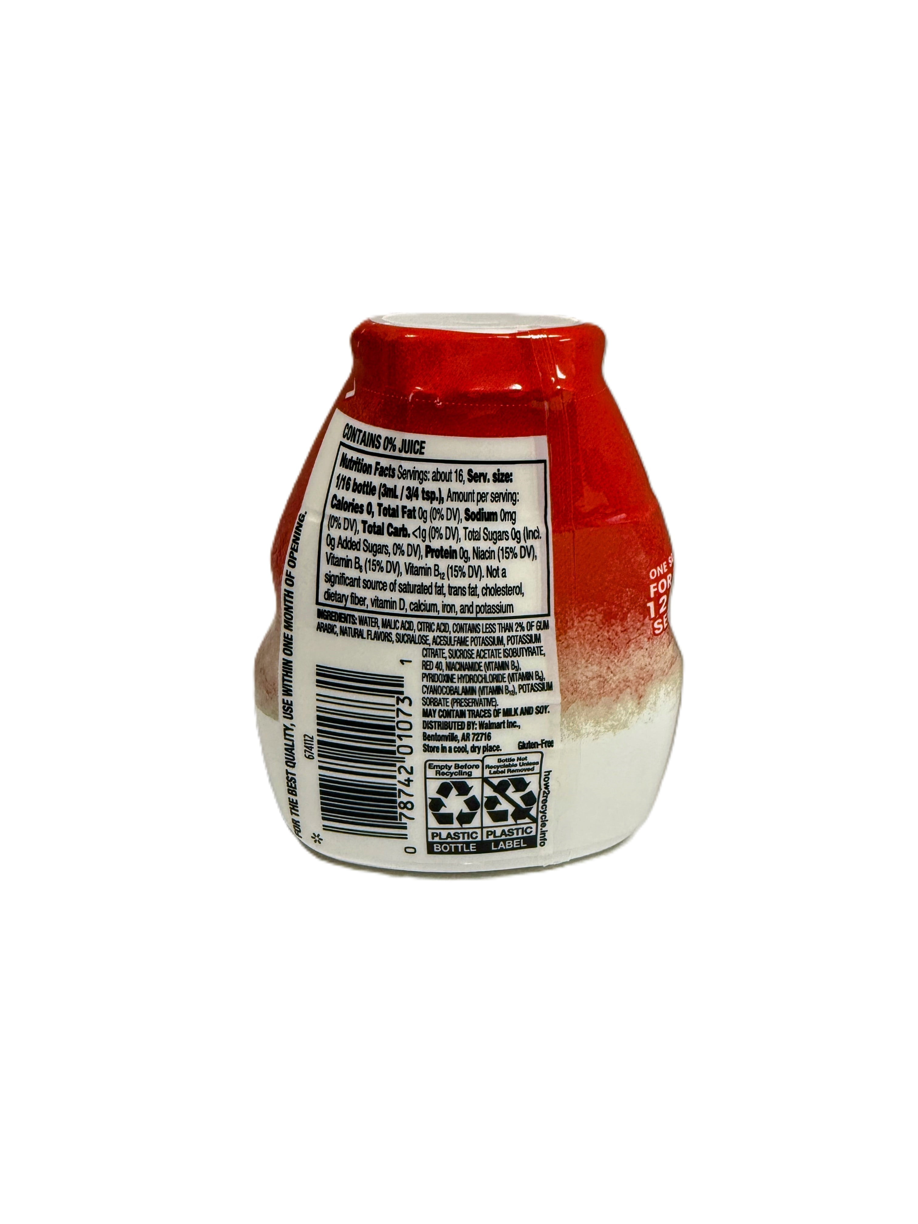 Great Value Liquid Drink Enhancer, Strawberry Watermelon, 1.62 fl oz