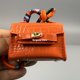 thumbnail image 1 of Super Link Mini Long Style Crocodile motif sac pendentif voiture porte-clés cadeau femme exquis créatif écouteur mignon sac pendentif, 1 of 4