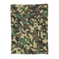 thumbnail image 1 of Camouflage Print Pattern Throw Blanket, Super Soft Anti-Pilling Flannel Bed Blankets, 40"x30", 1 of 8