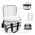 thumbnail image 6 of FORMRS Insulated Cooler Bag 24 Cans Capacity Soft Leakproof Lunch Box with Side Pockets, Cute Nautical Pattern, 6 of 7