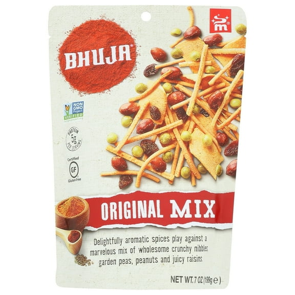 Bhuja Snacks Original Mix Gluten Free 7 oz Pack of 2