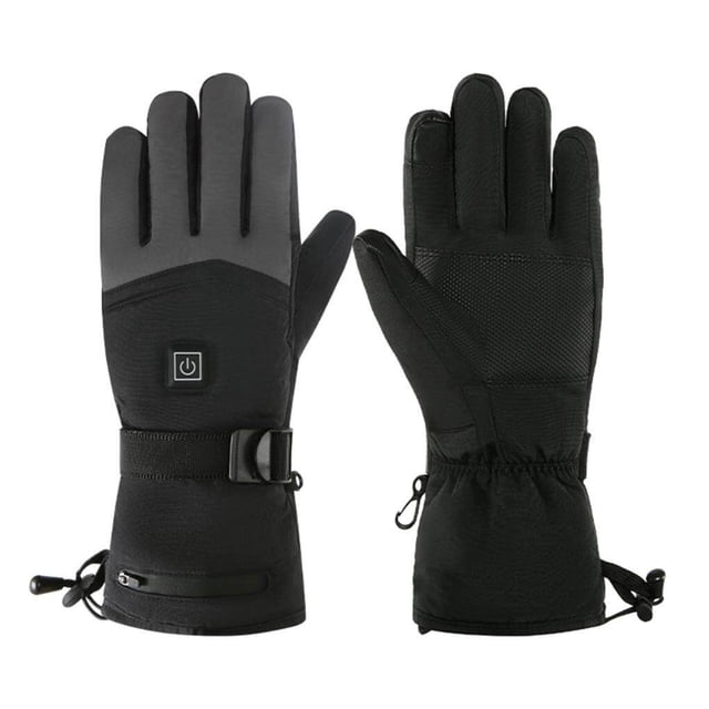 2Pcs Heated Gloves Rechargeable Portable Heating Glove Wide Application Windproof Heating Multifunctional Mitten Outdoor Riding Fishing Birthday Gift