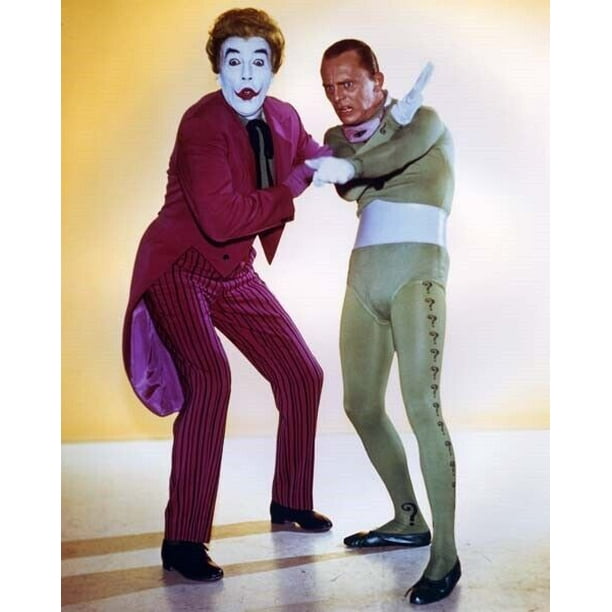 Batman TV Cesar Romero & Frank Gorshin as Joker & Riddler 8x10 inch photo -  