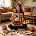 thumbnail image 6 of Halloween Craft Supplies, Halloween Diamond Painting Kit, Diamond Art for Adults and All Ages, Spooky Halloween Wall Art Decor, 30Cm X 30Cm Round Pearl Diamond Ghost Pumpkin, 6 of 7