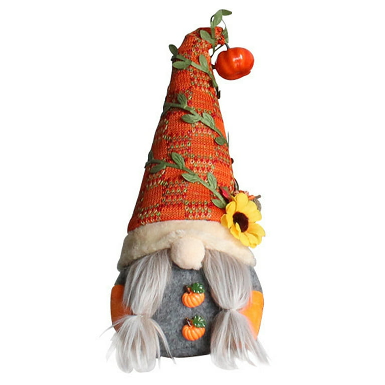 Truc Cool Pour Bureau Décorations de Thanksgiving Gnomes de Thanksgiving en  peluche elfes suédois ornement automne automne poupées pour ferme bureau