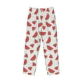 thumbnail image 4 of Goofa Hand Drawn Watermelon Printed Soft Pajama Pants for Men, Wide Leg Comfy Casual Lounge Yoga Pants-Small, 4 of 9