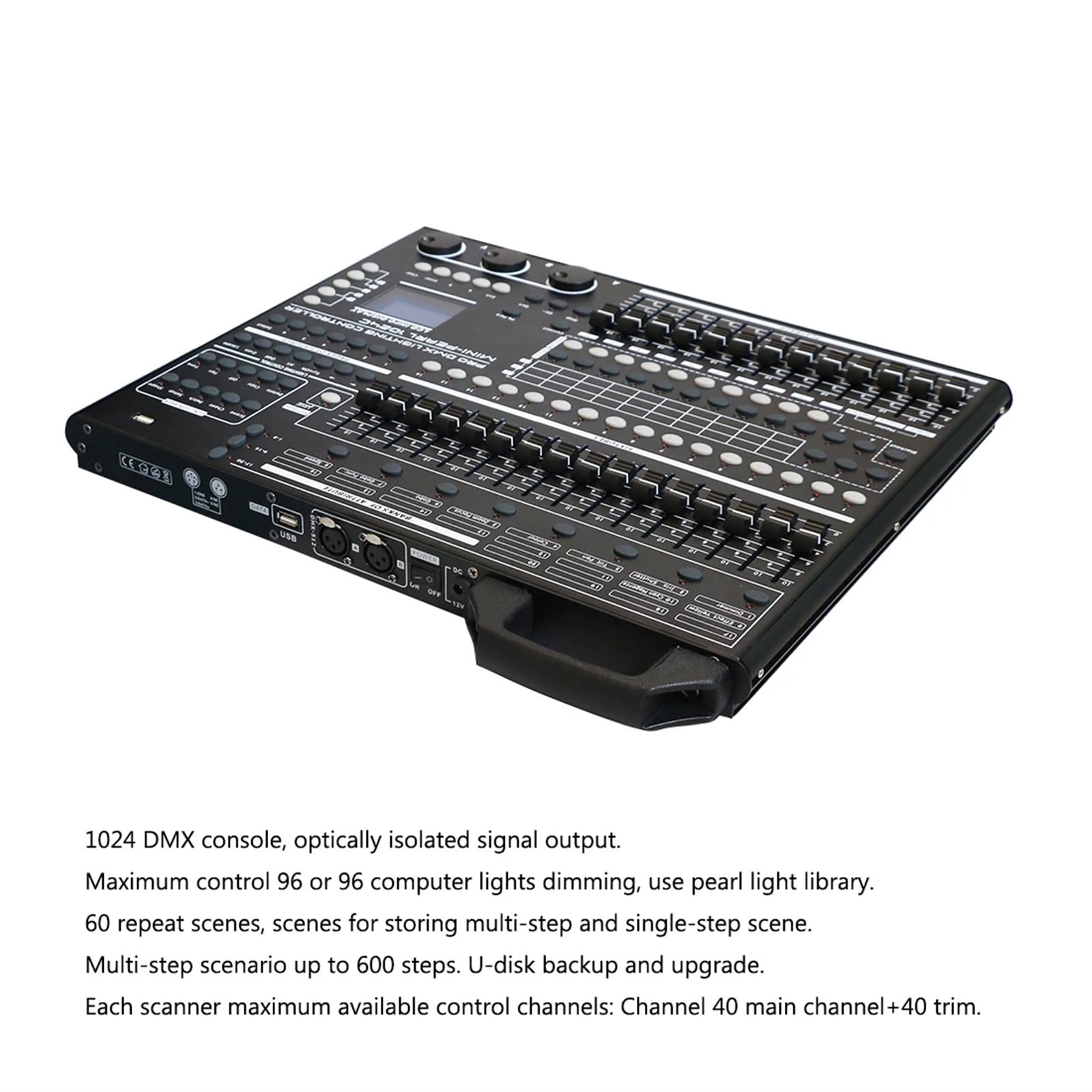 Powerful 1024 Ultra-thin DMX Controller DMX512 Console Suitable For Moving Head Light Par Light Series Stage Light Equipment ,Precision Control and Adjustment