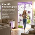 thumbnail image 5 of 35 x 83 In Magnetic Mesh Screen Door – Fly & Mosquito Bug Curtain for Front, Back, and French Doors, Temporary Hanging Door Screen, Purple, 5 of 7