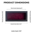 thumbnail image 4 of 13x34 Shadow Box Frame Charcoal Gray Wood | With a 3/4" Usable Display Depth | Includes a Dark, 4 of 6