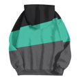 thumbnail image 4 of BODOAO Women's Full Zip Up Hoodie Fall Jacket Oversized Sweatshirt Zipper Long Sleeve Tops Color Block Long Sleeve Hooded Sweatshirts with Pockets Jacket Coat for Women Green L, 4 of 4