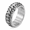 Silver, variant on Men Dragon Scale Spinner Ring in Stainless Steel, 8mm Rotating Band with Overlapping Plates, US Sizes 7-12, Fantasy Style for Concert Wear and Birthday Gifts