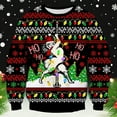 thumbnail image 2 of Christmas Hoodies for Men Festive Long Sleeve Soft Crewneck Pullover Sweatshirt Funny Graphic Xmas Gift Winter Casual Men's Sweatshirts Black XL, 2 of 4