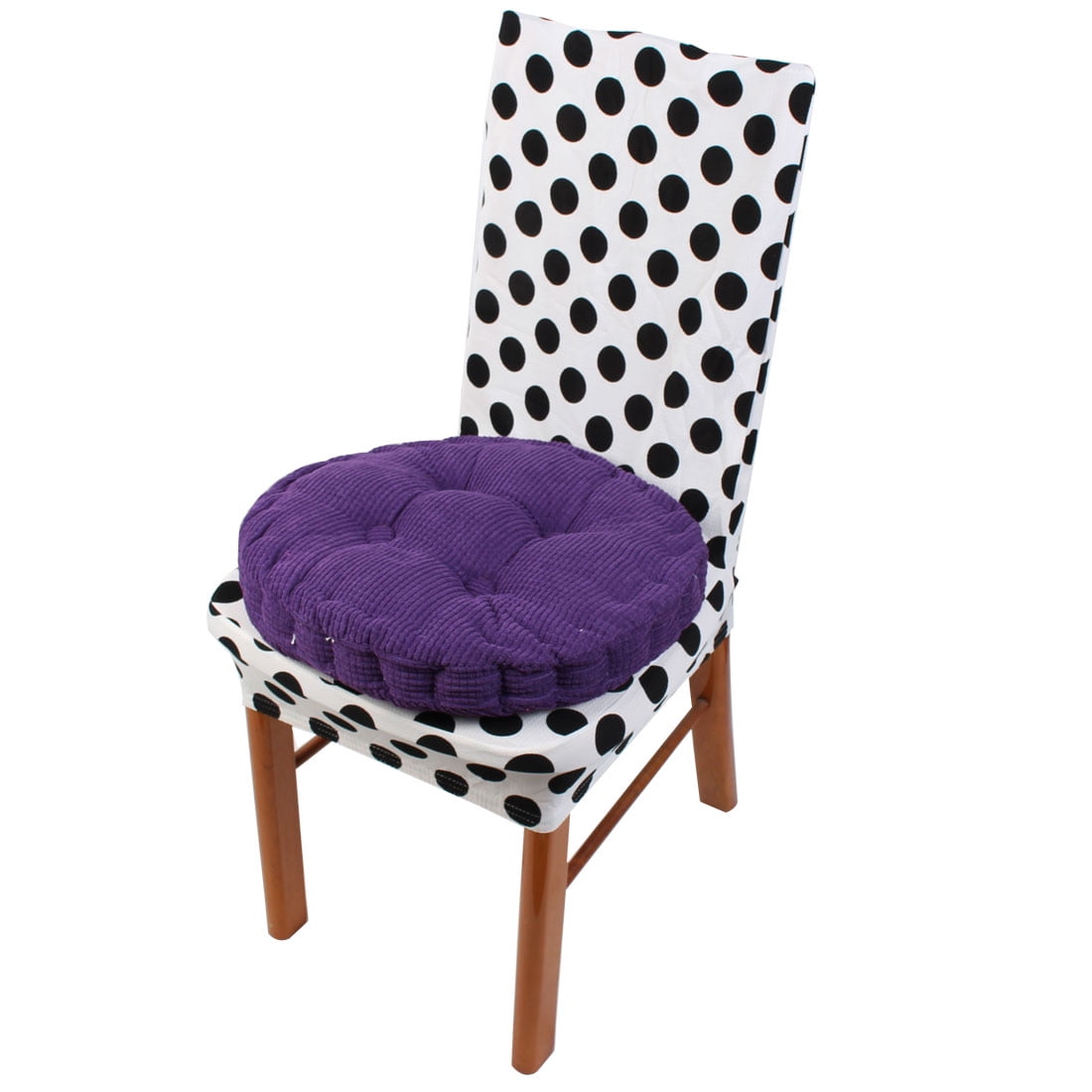 Corduroy Thickened Round Floor Chair Seat Cushion Pad Purple Walmart