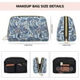 thumbnail image 5 of Gaeub Paisley Floral Branches Printed Travel Cosmetic Bag,Makeup Bag, Large Capacity Toiletry Bag for Women, Portable Pouch Make Up Organizer with Zipper and Divider, 5 of 8