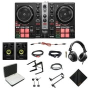 Hercules All in One DJ Learning Kit - Inpulse 200MK2 DJ Controller with On-Stage Laptop Stand, Waith Hard Travel Case and Waith Cleaning Cloth - Serato DJ Lite & DJUCED Software Included (Bundle Set)