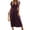 Purple, variant on Women's Dressess Short Sleeve V Neck Short Dress High Waist Ruffle Swing Knee Length Dress With Pockets Slim Fit Party Dresses Army Green L