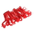 thumbnail image 1 of Yinanstore Poupée Multicolore Longue Postiche Jouet Tête Cheveux pour Poupées 15cm s - Rouge Foncé, 15cm, 1 of 5