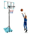 thumbnail image 6 of Portable Basketball Goal System with Stable Base and Wheels, use for Indoor Outdoor teenagers youth height adjustable 5.6 to 7ft Basketball Hoop 28 Inch Backboard, 6 of 8